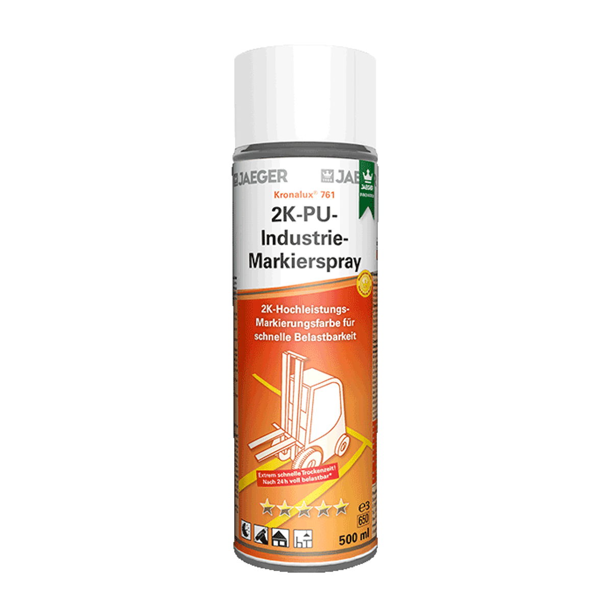 Jaeger Kronalux 2K-PU Markierspr. 500 ml 7613000-059 Rot